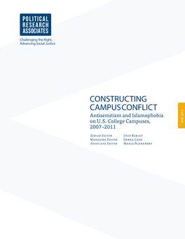 Constructing Campus Conflict June2014.Indd
