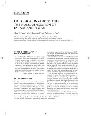 Chapter 9 Biological Invasions and The