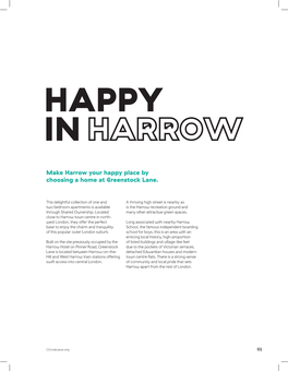 Make Harrow Your Happy Place by Choosing a Home at Greenstock Lane