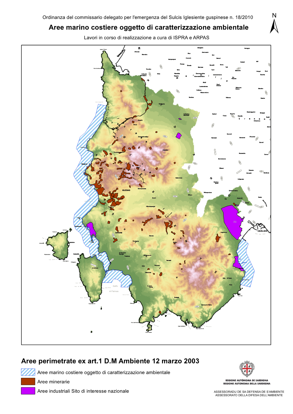 Aree Marino Costiere Oggetto Di Caratterizzazione Ambientale Aree Minerarie