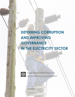 Deterring Corruption and Improving Governance in the Electricity Sector