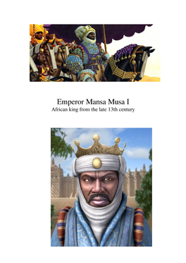 Emperor Mansa Musa I African King from the Late 13Th Century Contents