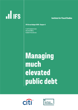 Managing Much Elevated Public Debt Managing Much-Elevated Public Debt 225