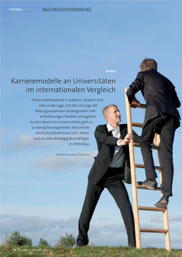 Karrieremodelle an Universitäten Im Internationalen Vergleich