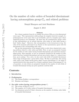 On the Number of Cubic Orders of Bounded Discriminant Having