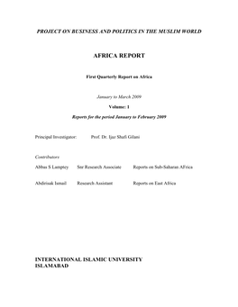 Africa Report