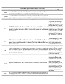 DC Circulator Service Changes for June 24, 2018 ‐ Responses To