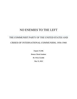 No Enemies to the Left