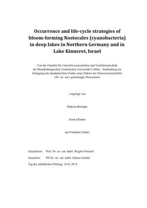 Occurrence and Life-Cycle Strategies of Bloom-Forming Nostocales (Cyanobacteria) in Deep Lakes in Northern Germany and in Lake Kinneret, Israel
