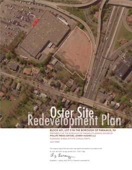 Redevelopment Plan Area No. 2, Block 601, Lot 5 Oster Property Presentation