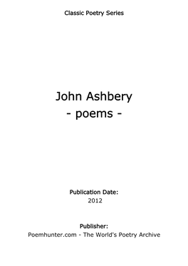 John Ashbery - Poems