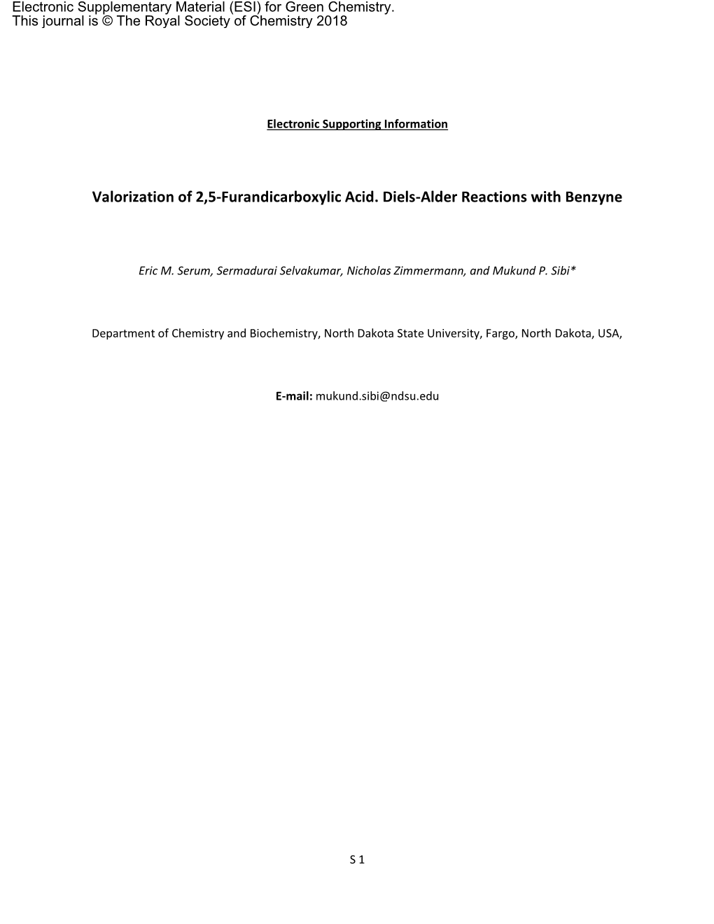 Valorization of 2,5-Furandicarboxylic Acid. Diels-Alder Reactions with Benzyne