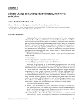 Chapter 3 Climate Change and Arthropods