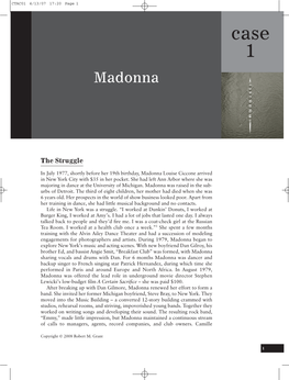 Case 1 Madonna