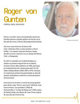 Cronología Roger Von Gunten