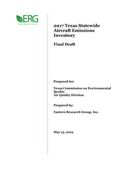 Development of Statewide Annual Emissions Inventory and Activity