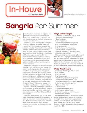 Sangria for Summer