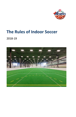 Rules of Indoor Soccer 2018-19