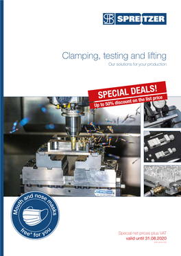 Clamping, Testing and Lifting SPECIAL DEALS!