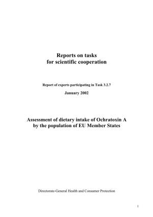 Assessment of Dietary Intake of Ochratoxin a by the Population of EU Member States