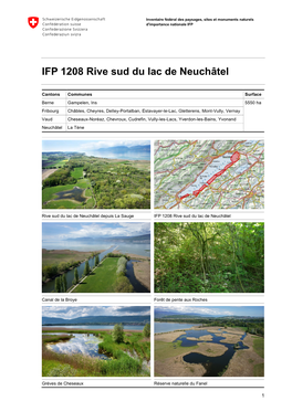 IFP 1208 Rive Sud Du Lac De Neuchâtel