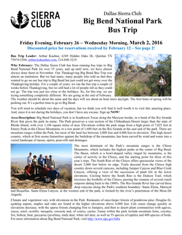 Big Bend Bus Trip Write Up