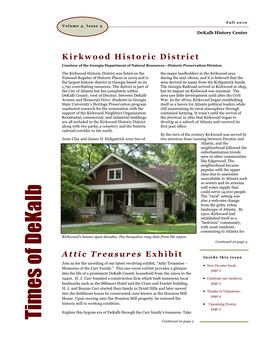 Kirkwood Historic District Courtesy of the Georgia Department of Natural Resources—Historic Preservation Division