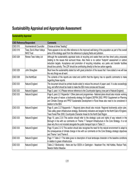 Sustainability Appraisal and Appropriate Assessment