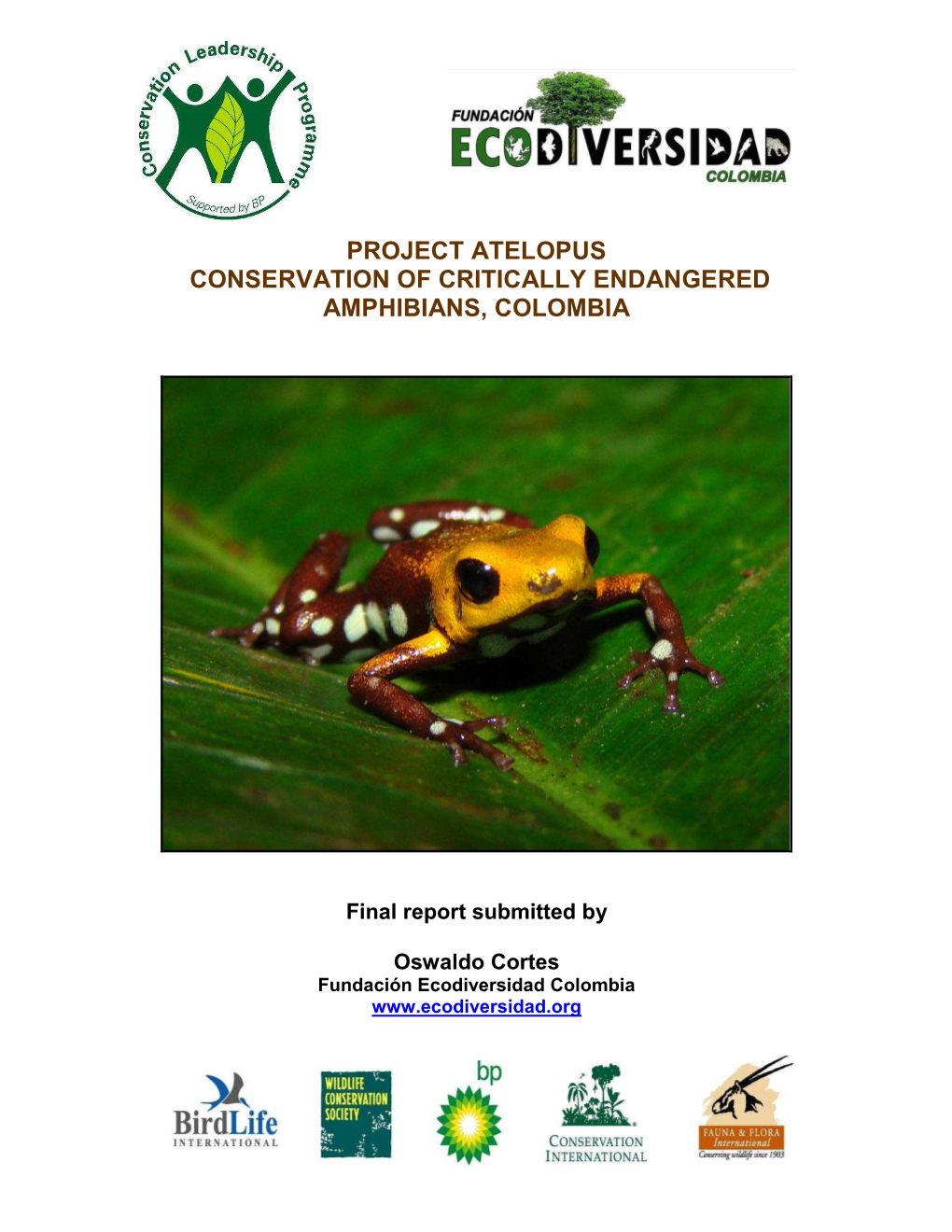 Final Report Project Atelopus