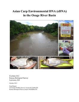 Asian Carp Environmental DNA (Edna) in the Osage River Basin