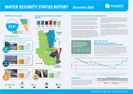 WATER SECURITY STATUS REPORT December 2020
