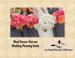 Wind Dancer Retreat Wedding Planning Guide
