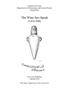 The Wine Jars Speak a Text Study