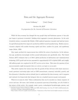 Data and the Aggregate Economy