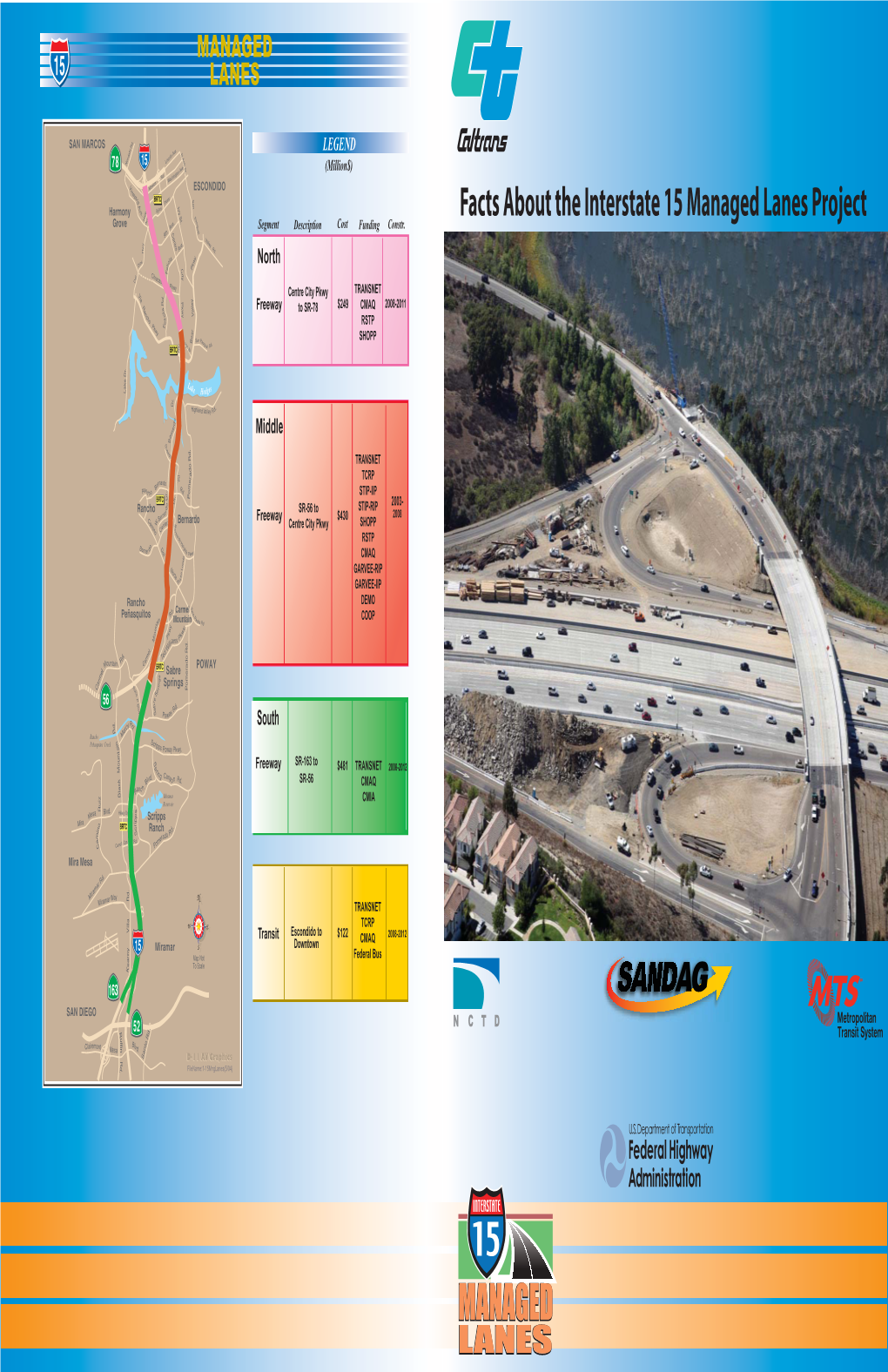 Facts About the Interstate 15 Managed Lanes Project Segment Description Cost Funding Constr