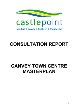Consultation Report Canvey Town Centre Masterplan