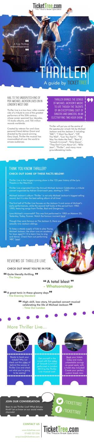 A Guide by Tickettree More Thriller Live