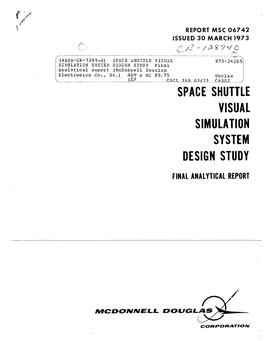 Space Shuttle Visual Simulation System Design Study