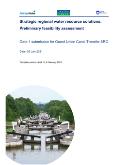Strategic Regional Water Resource Solutions: Preliminary Feasibility Assessment