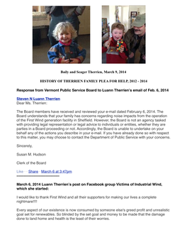 2014 Response from Vermont Public Serv
