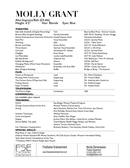 Molly Grant FSE Resume (Theater)