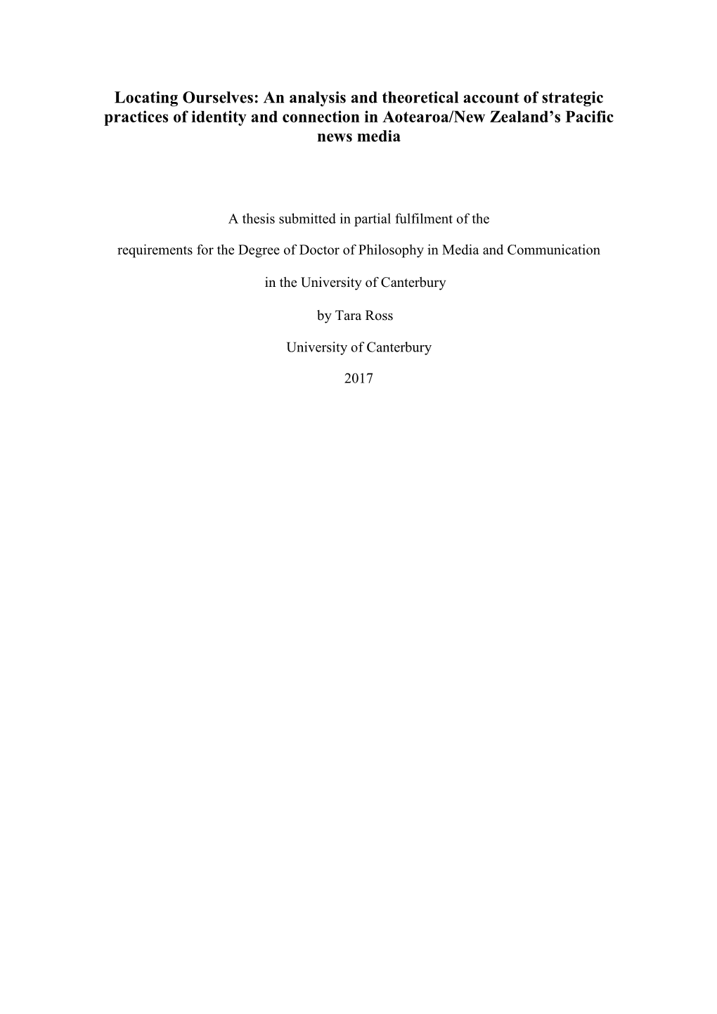 Ross, Tara Final Phd Thesis.Pdf