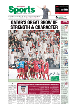 Qatar's Great Show of Strength & Character