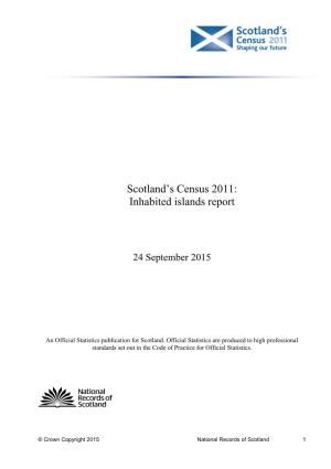 Official Statistics Publication for Scotland
