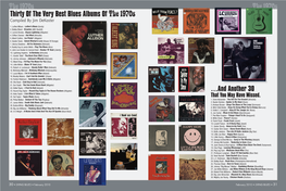 Thirty of the Very Best Blues Albums of the 1970S Compiled by Jim Dekoster