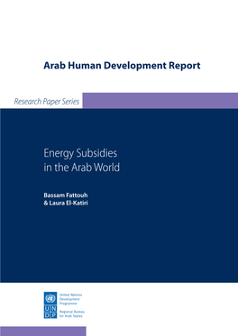 Energy Subsidies in the Arab World