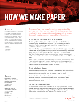 How We Make Paper