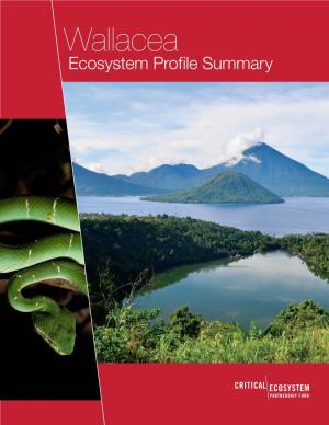 Wallacea Ecosystem Profile Summary Brochure English Pdf 2.14 MB