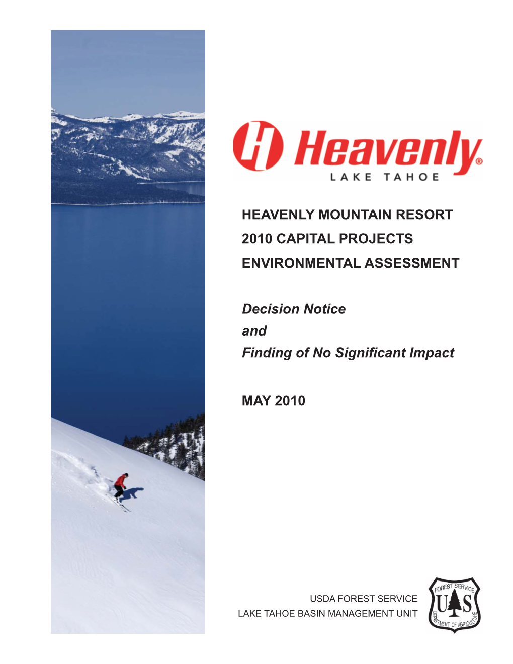 Heavenly Mountain Resort 2010 Capital Projects Environmental Assessment