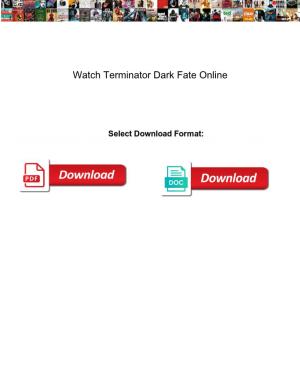 Watch Terminator Dark Fate Online